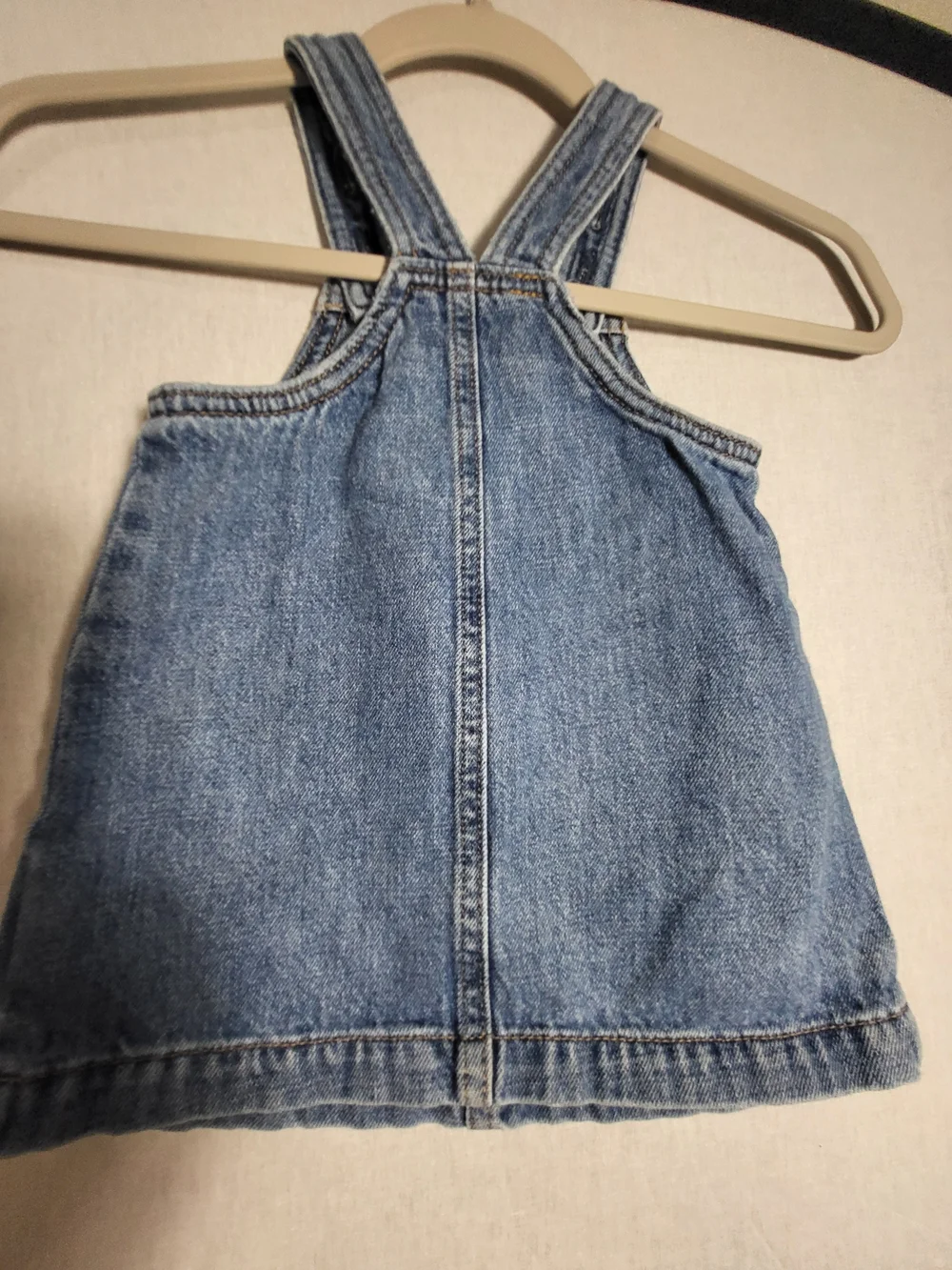 Old Navy Girls' Light Blue Denim Pinafore Dress